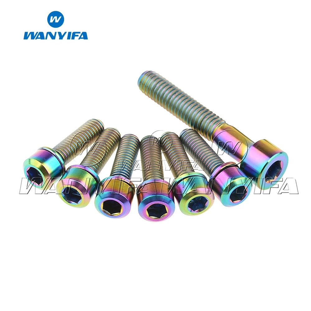 Wanyifa titanium ti parafusos 7 peças (6