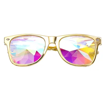 Luxury Female Sunglasses Kaleidoscope Colorful Glasses Rave Festival Party EDM Outdoor Sunglasses Diffracted Lens 2