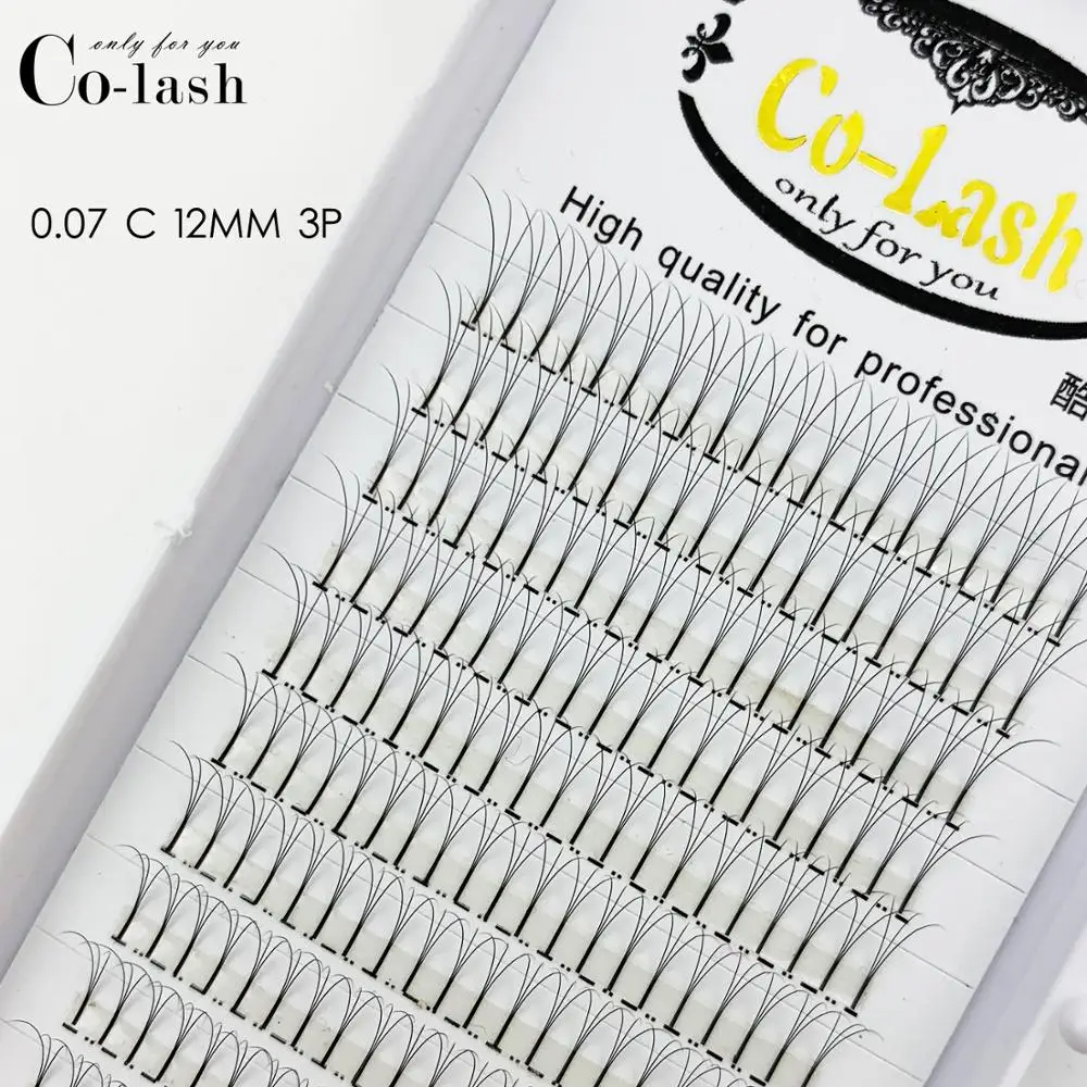 Готовые объемные вентиляторы Colash 3d/4d/5d/6d Удлиненные ресницы для наращивания