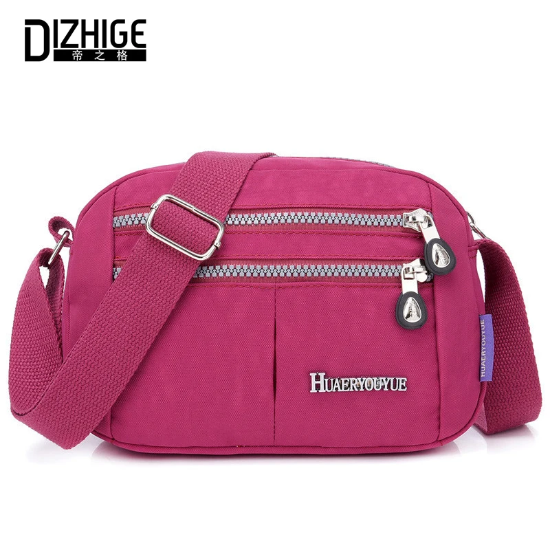 

DIZHIGE Brand Solid Messenger Bags Shoulder Bag Fashion Small Waterproof Nylon Women Bag High Quality Crossbody Bags For Women