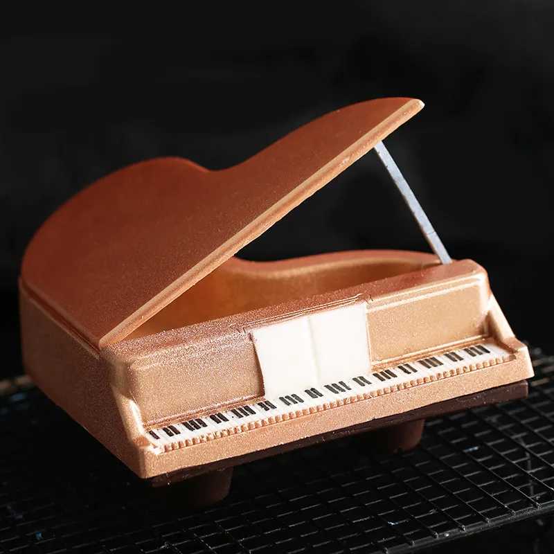 Moule A Chocolat En Plastique En Forme De Piano 3d En Polycarbonate A Bonbons A Pate De Sucre A Gateau Outils De Decoration Bricolage Outil De Cuisson A Domicile Aliexpress