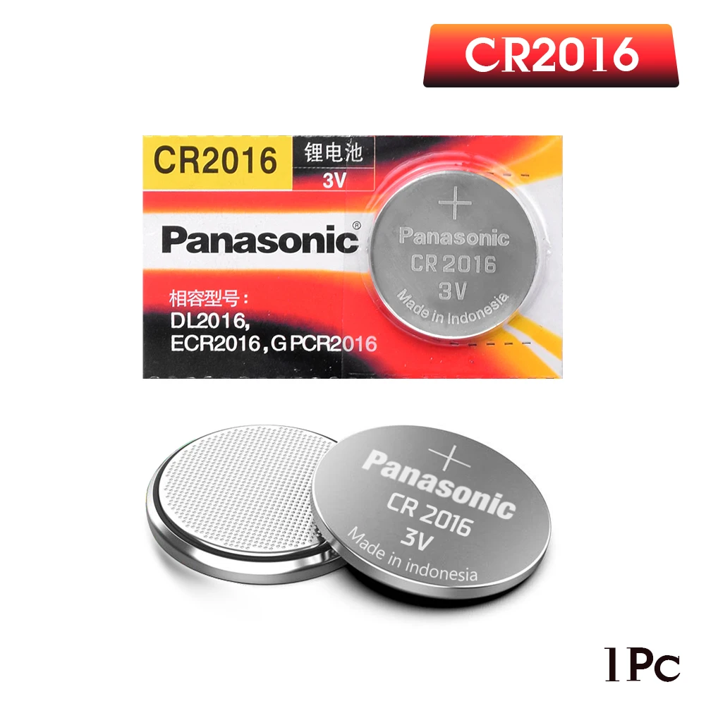 PANASONIC 1 шт. cr2016 BR2016 DL2016 LM2016 KCR2016 ECR2016 3 В Кнопка ячейка монета литиевые батареи для часов автомобиля игрушки