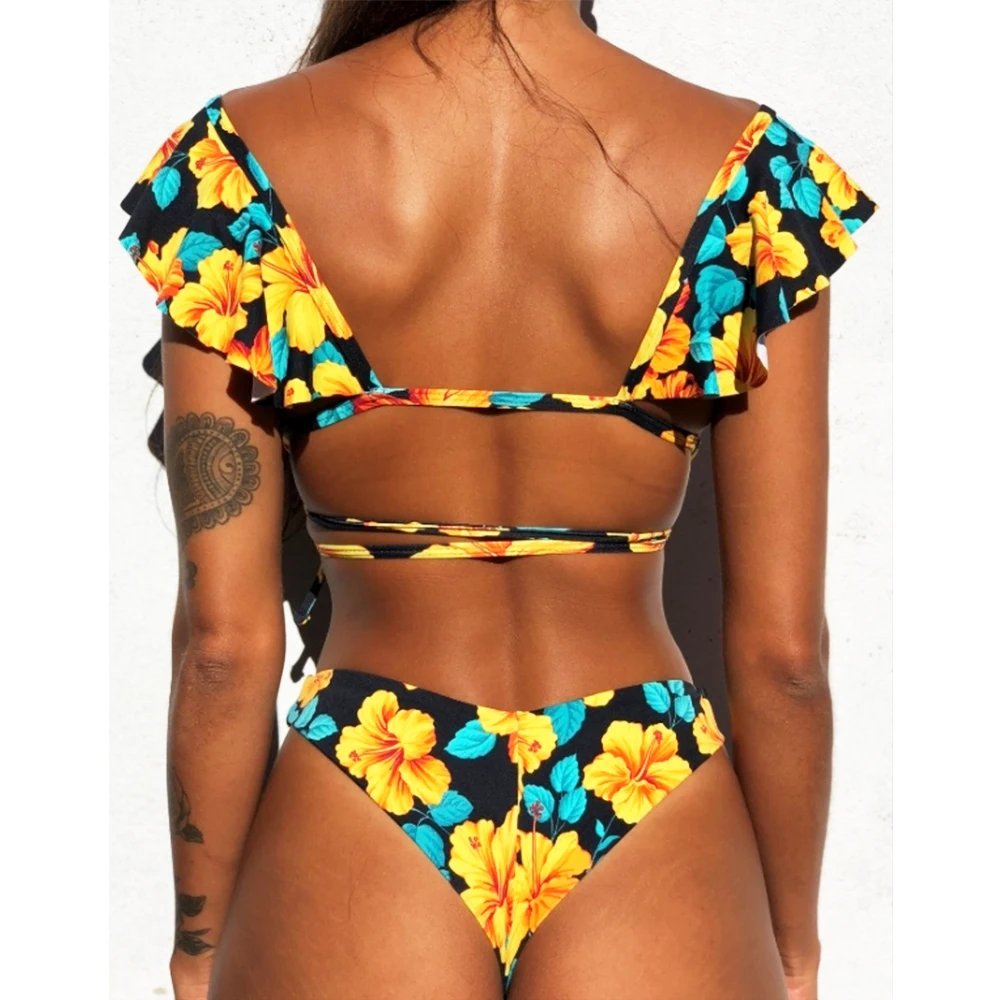 ruffle bikini push up swimwear women 2019 sexy solid bandage halter bikini set high cut swimming swimsuits maillot de bain femme ruffle bikini push up swimwear women 2019 sexy solid bandage halter bikini set high cut swimming swimsuits maillot de bain femme