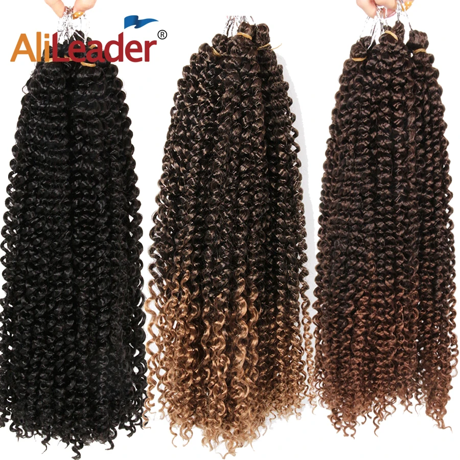 Alileader 30 Strands Afro Kinky Curly Hair 18 Inch Long Bohemian