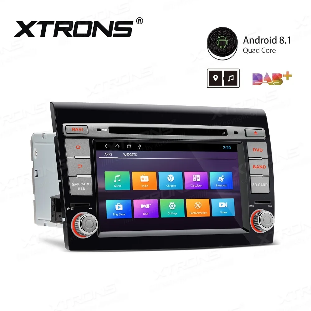 Cheap 7" Android 8.1 Oreo OS Car DVD Multimedia Navigation GPS Radio for Fiat Bravo (198) 2007-2014 with Split Screen Function Support 3