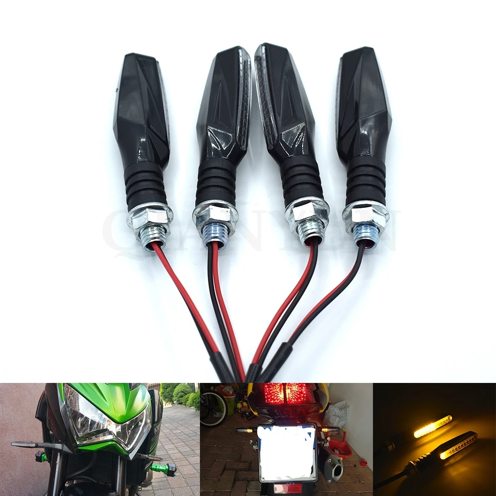 

Universal motorcycle 12 LED turn signal light bendable flashing light For HONDA CBR600RR CBR 600 RR CBF600 SA VFR1200 VFR1200F