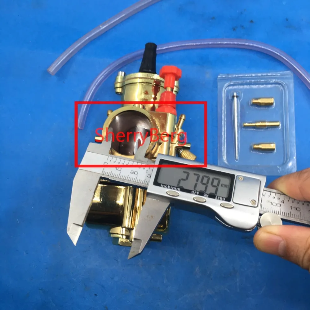 Golden color 28mm PWK Carburetor for 2T ATV Quads Dinli AEON Apex Polaris carb fit honda yamaha ktm racing carbburetor carby