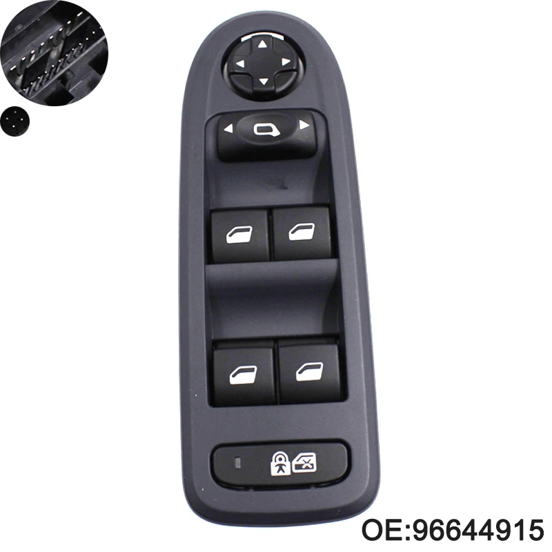 

For Peugeot 308 5 Door Hatchback Wagon Master Window Switch 2008-2013 Power Window Switch 96644915