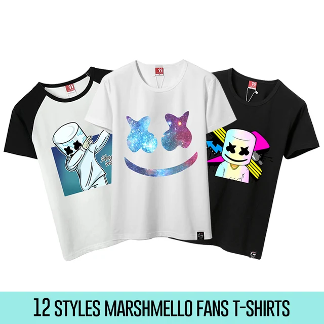 12 styles unisex marshmello t shirts men marshmello dj t shirt