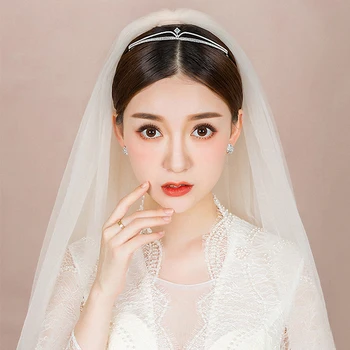 

Cubic Zircon Tiara CZ Crown Bride Headbands Wedding Hair Accessories Crystal Rhinestone Pageant Prom Crowns Diadema