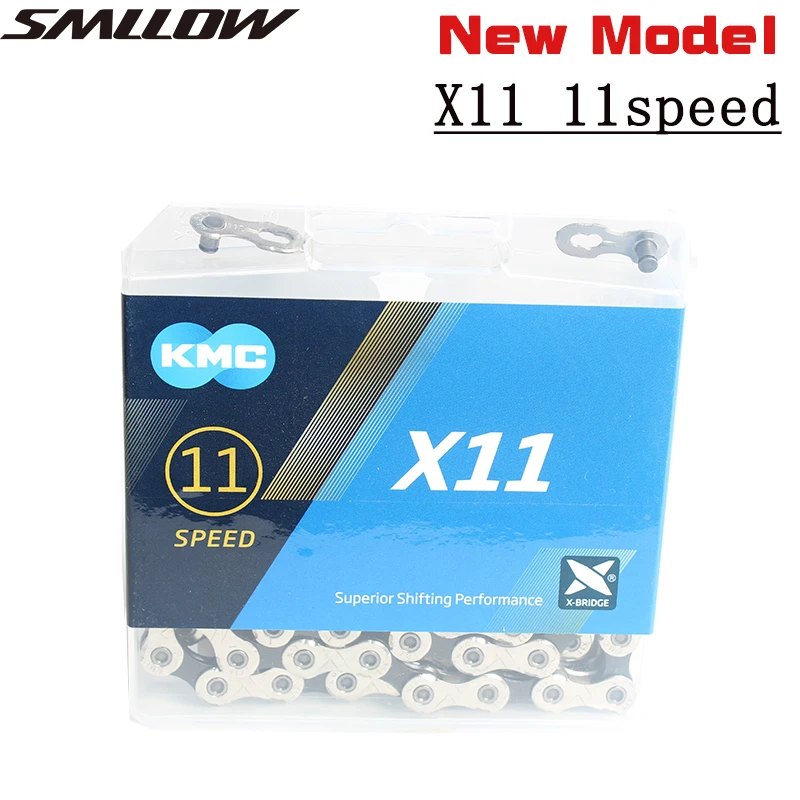 2019 New KMC Bicycle Chain X11 118L 11 Speed With Original Box and Magic Button for Mountain Road | Спорт и развлечения