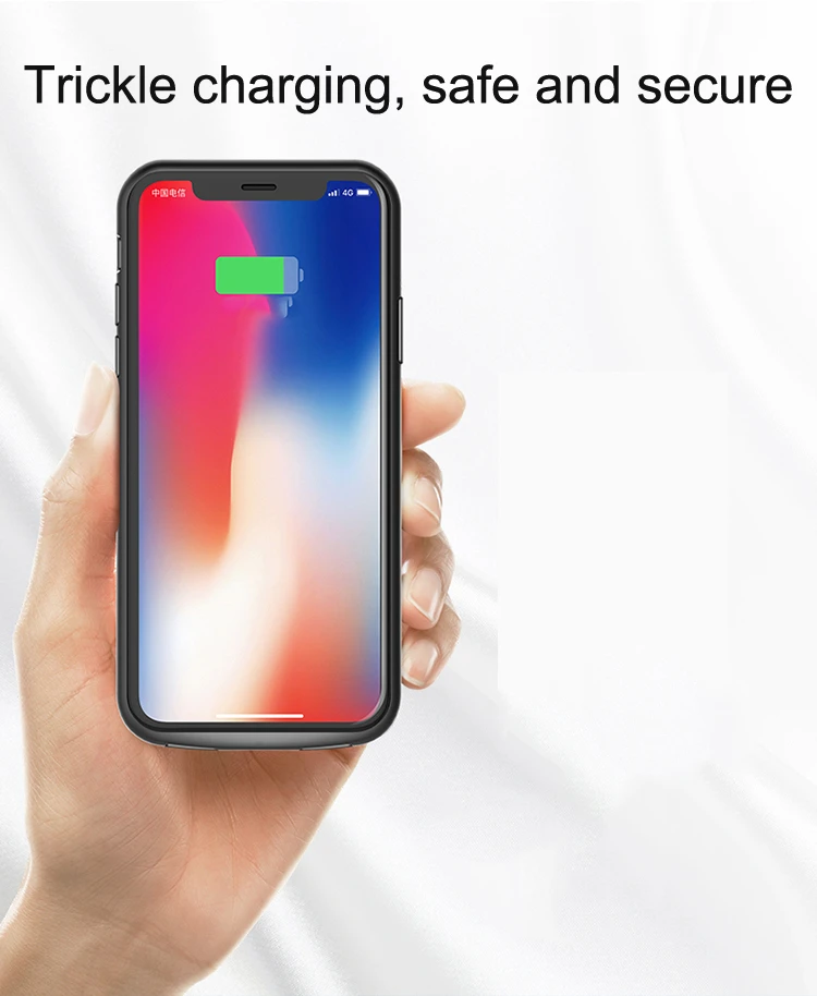 Rock Power Bank зарядное устройство чехол для Apple Iphone 6 6s 7 8 задняя крышка с зажимом
