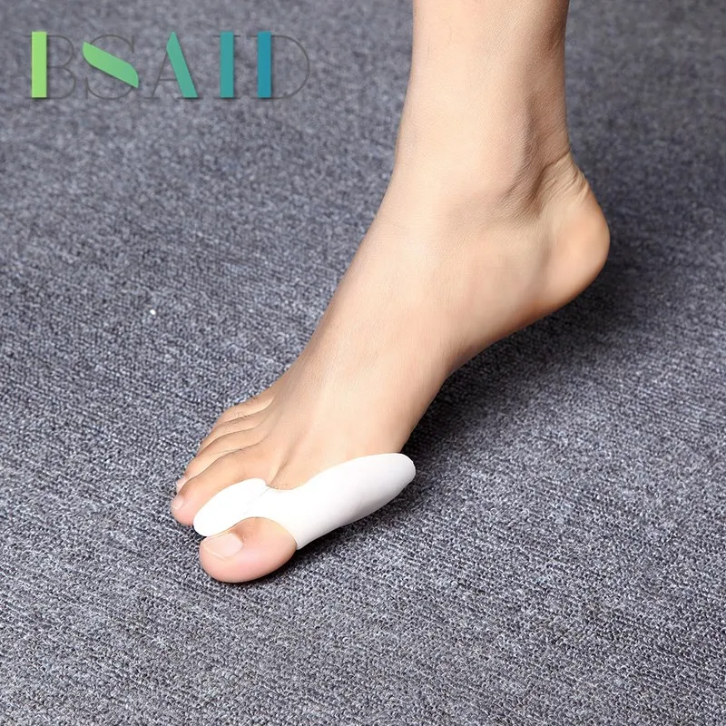 

BSAID 1 Pair Silicon Toe Adjuster Separator, Hallux Valgus Braces Daily Night With Silica Gel InsolesToe Correction Separator