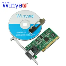 Winyao WY559FX-SC PCI 32 бит 100FX SC(1310nm 20 км) настольный волоконный Ethernet сетевой адаптер-82559 100 Мбит/с NIC