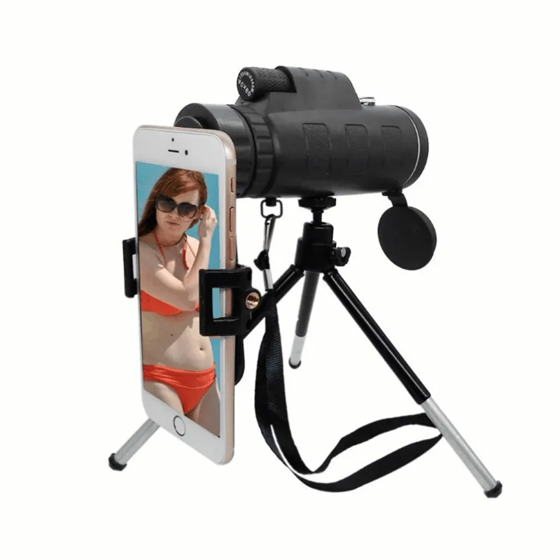 

WRUMAVA Phone lens Kit 40*60 Zoom Telescope Lenses Stand Adapter Tripod Holder For Iphone 6S Plus Samsung Smartphone Lens Sets