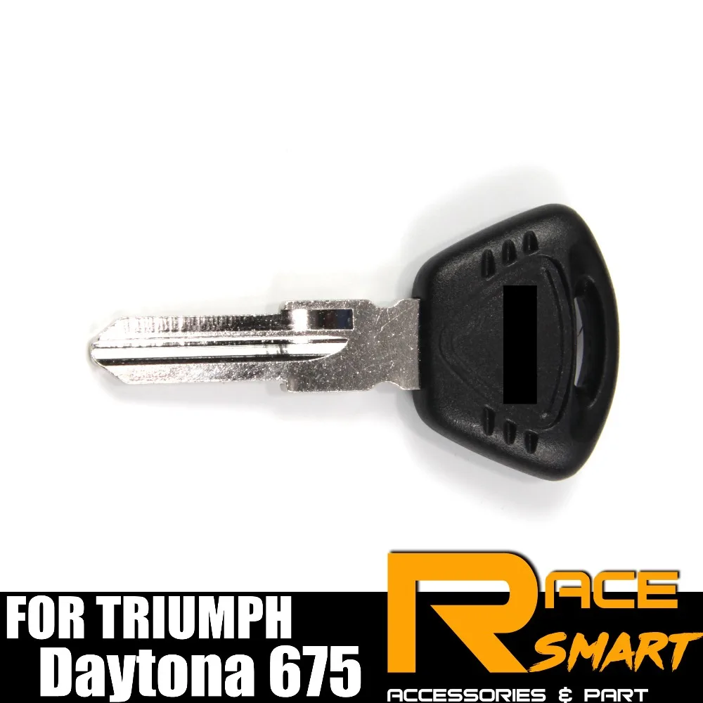 Ключ мотоциклетный Uncut Blank Key кольца для ключей с черным лезвием TRIUMPH Tiger Speed Triple 1050