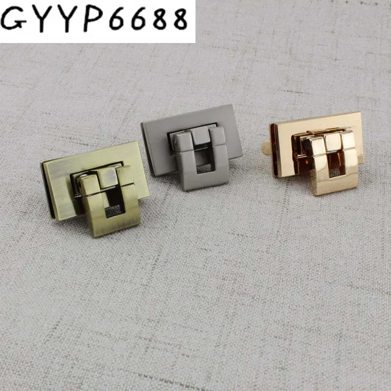 

1set 30sets Decorate Square lock for bags FASHION handbags hardware accessories leather twist DIY