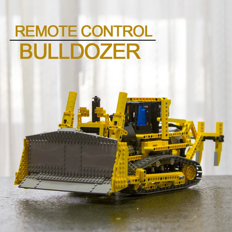 

In Stock 20008 Technic Series Remote Control the Bulldozer Model 1384pcs Assembling Building Blocks Bricks Kits Compatible 42030
