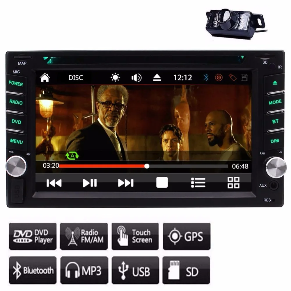 GPS NAVI 2 Din font b Car b font DVD Player Stereo FM AM font b
