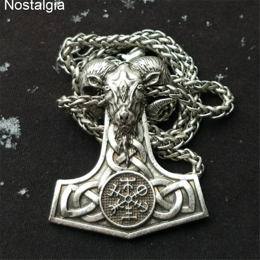 Wicca языческая Коза ОЗУ амулет Тор подвеска викинги ювелирные изделия мужское