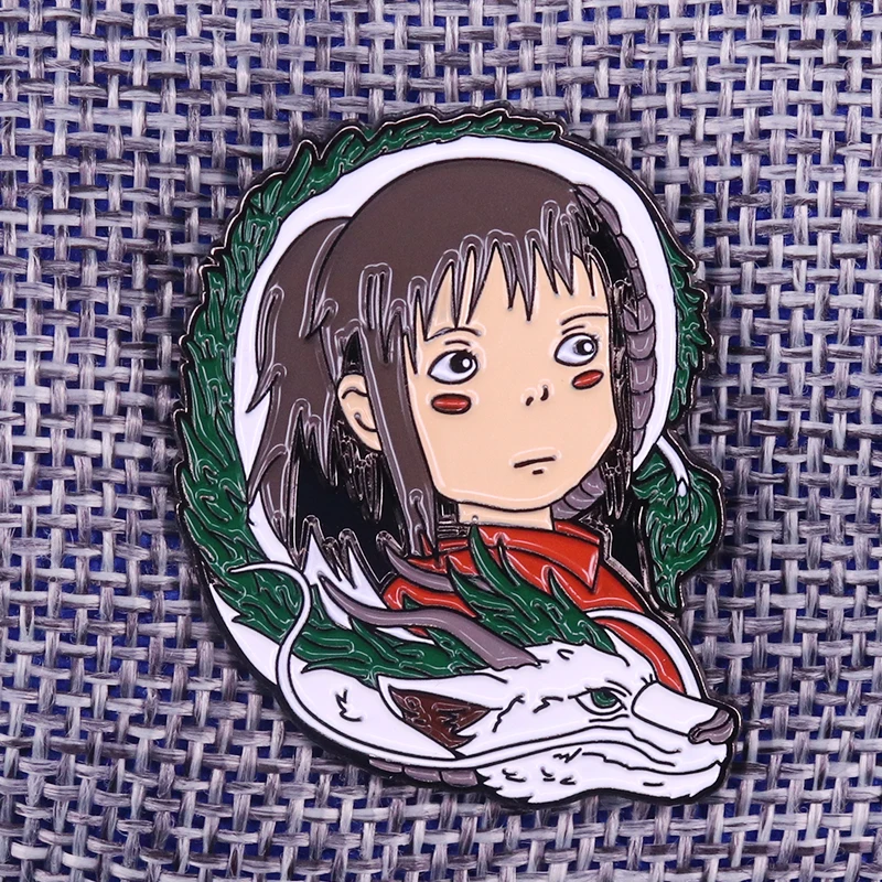 

Spirited Away Brooch Chihiro and Haku Lapel Pin