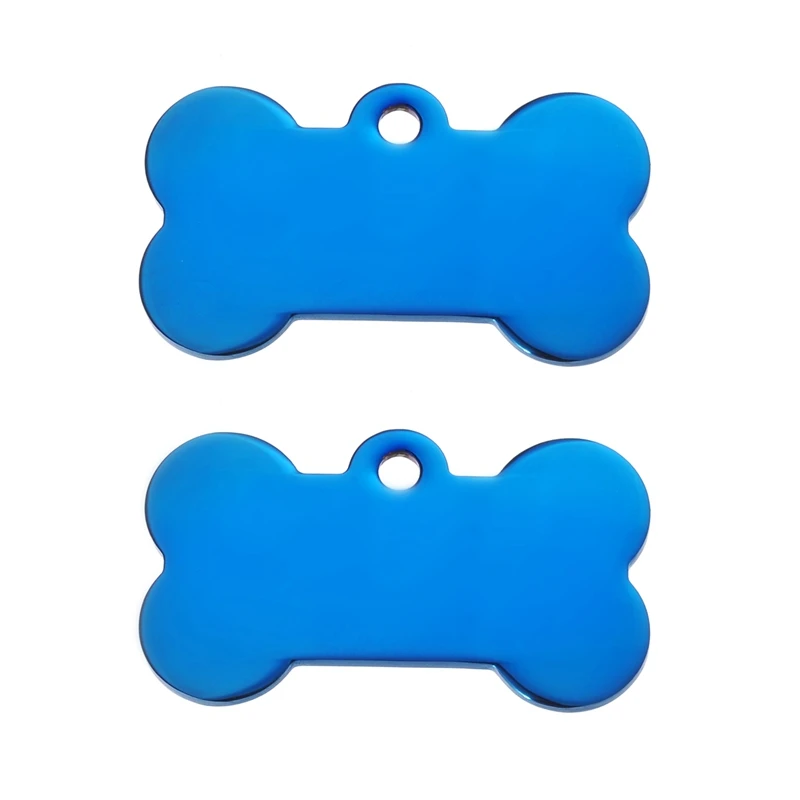 Нержавеющая сталь funique Pet ID Tag Bone Charm Двусторонняя Выгравированная собака кошка