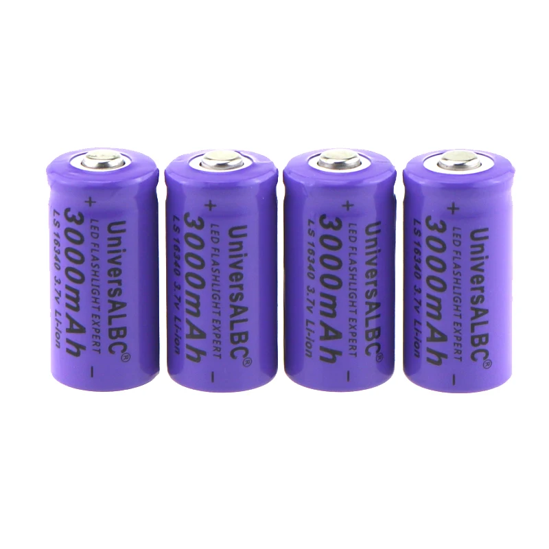 UniversALBC светодиодный фонарик Expert 3000mAh LS 16340 3,7 V Li-Ion 3000mAh литий-ионный аккумулятор 16340 для лазерной ручки