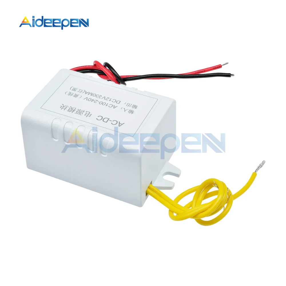 AC 110 V-220 V в DC 12V адаптер преобразователя 12V 1A модуль питания DC 300 mA для термостата