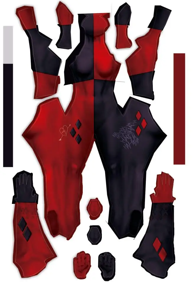 Free Shipping 3D Printed DC Comics Harley Quinn Costume Superhero Cosplay Super Villain Catsuits 20
