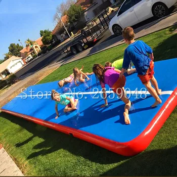 

Free Shipping Inflatable Gymnastics Airtrack Tumbling Mat 6x1x0.1m Gymnastics Air Floor Yoga Mat for Outdoor Sports With a Pump