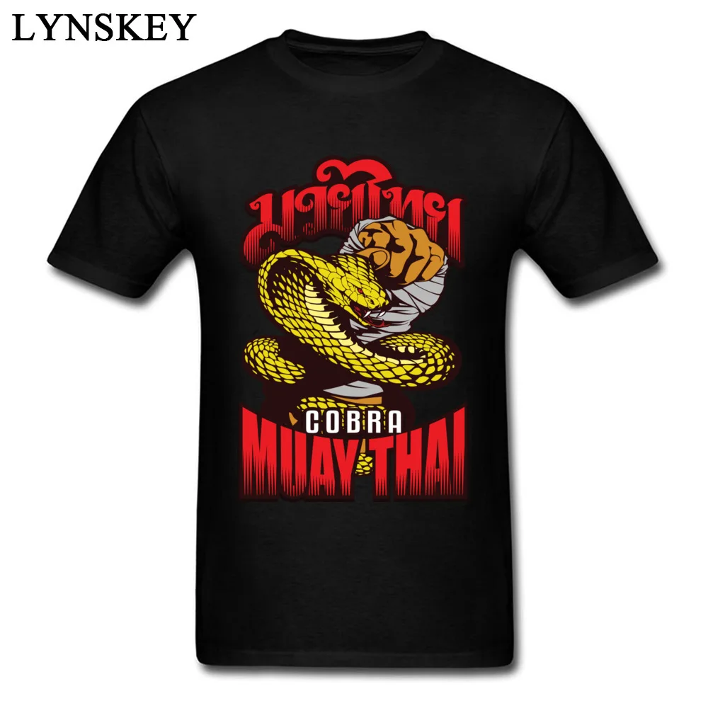 Стильные мужские футболки Cobra Muay Thai Thailand Martial Art на заказ хлопковые с коротким