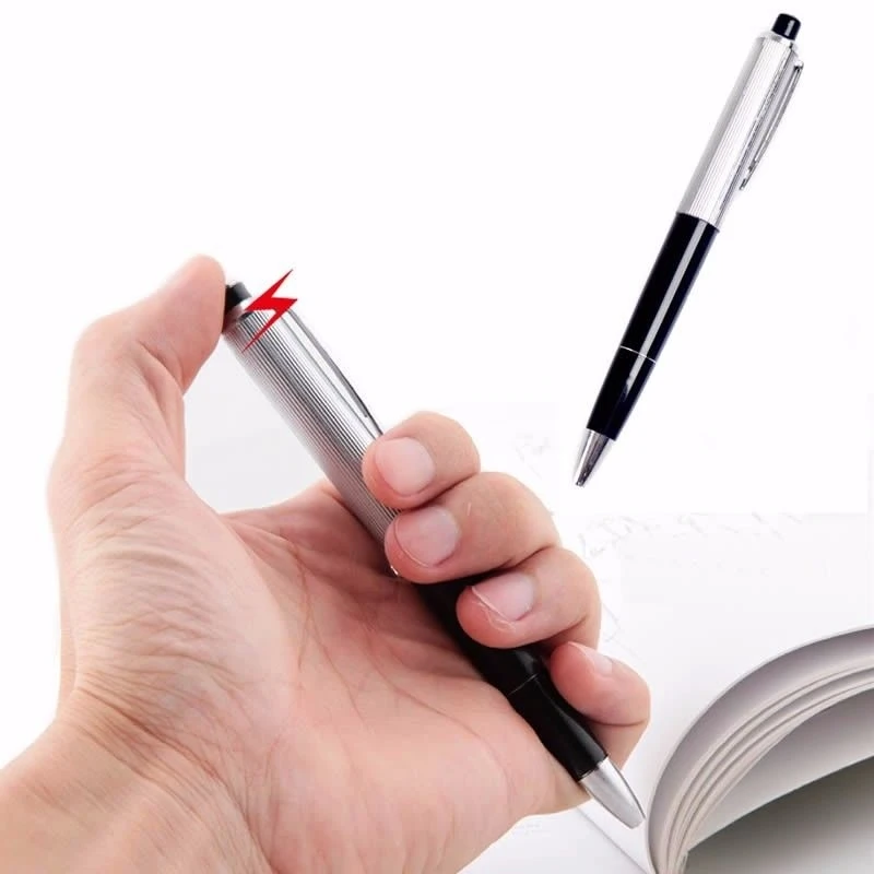 

5pcs/lot Electric Shock Ballpoint Working Pen Gag Funny Gift Prank Joke Shocker