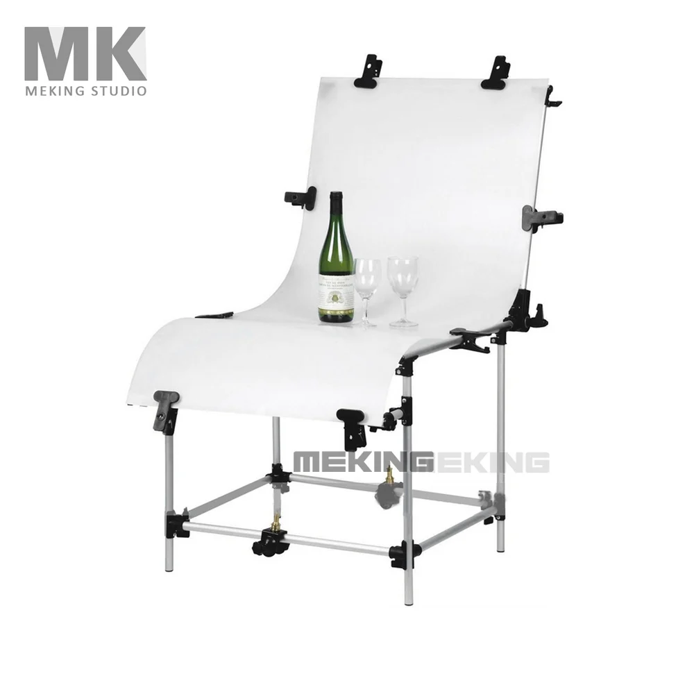 Studio Photo Table with Plexi Cover 60*130cm background backdrop Lighting Case Aluminum shooting