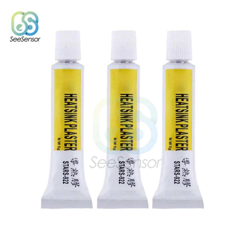 3pcs 5g STARS-922 Heatsink Plaster Thermal Grease Adhesive Cooling Paste Strong Adhesive Compound Glue For Heat Sink