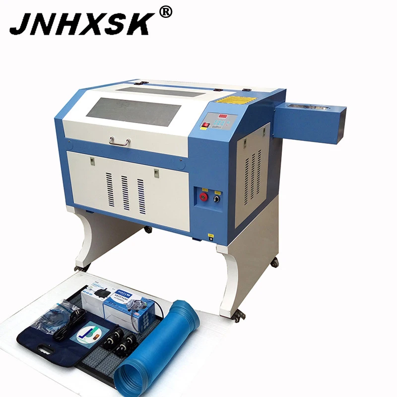 

JNHXSK TS4060 400*600mm 50W laser engraver cnc router laser cutter machine CO2 desktop DIY cover plywood glass rubber leather