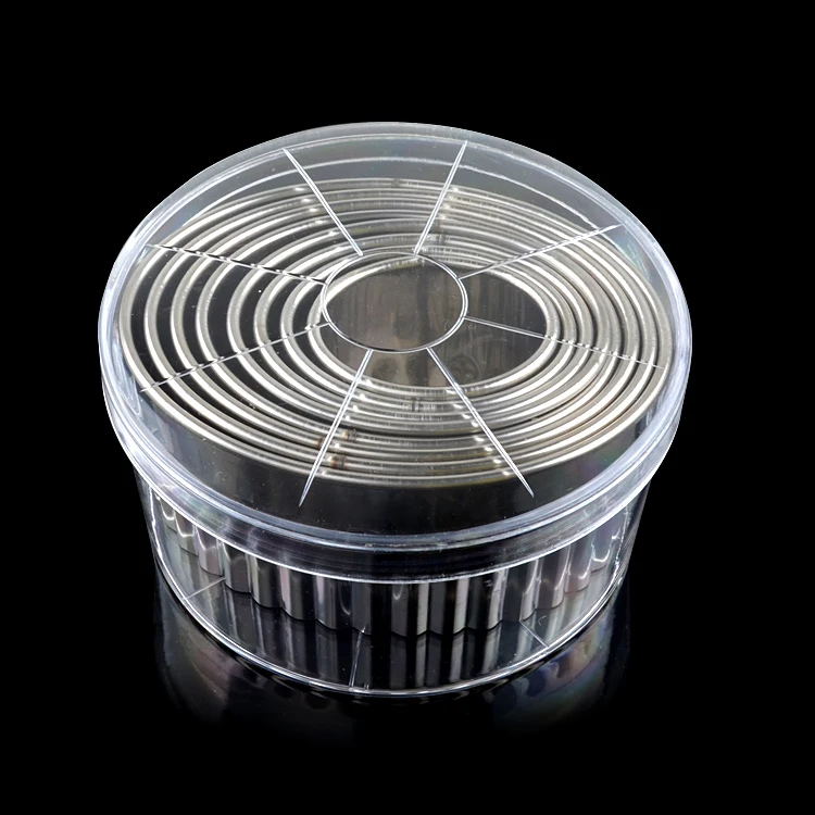 

BAKEST 8pcs/set Stainless Steel Thick Oval Mousse Ring Baking Cake Tools Mold