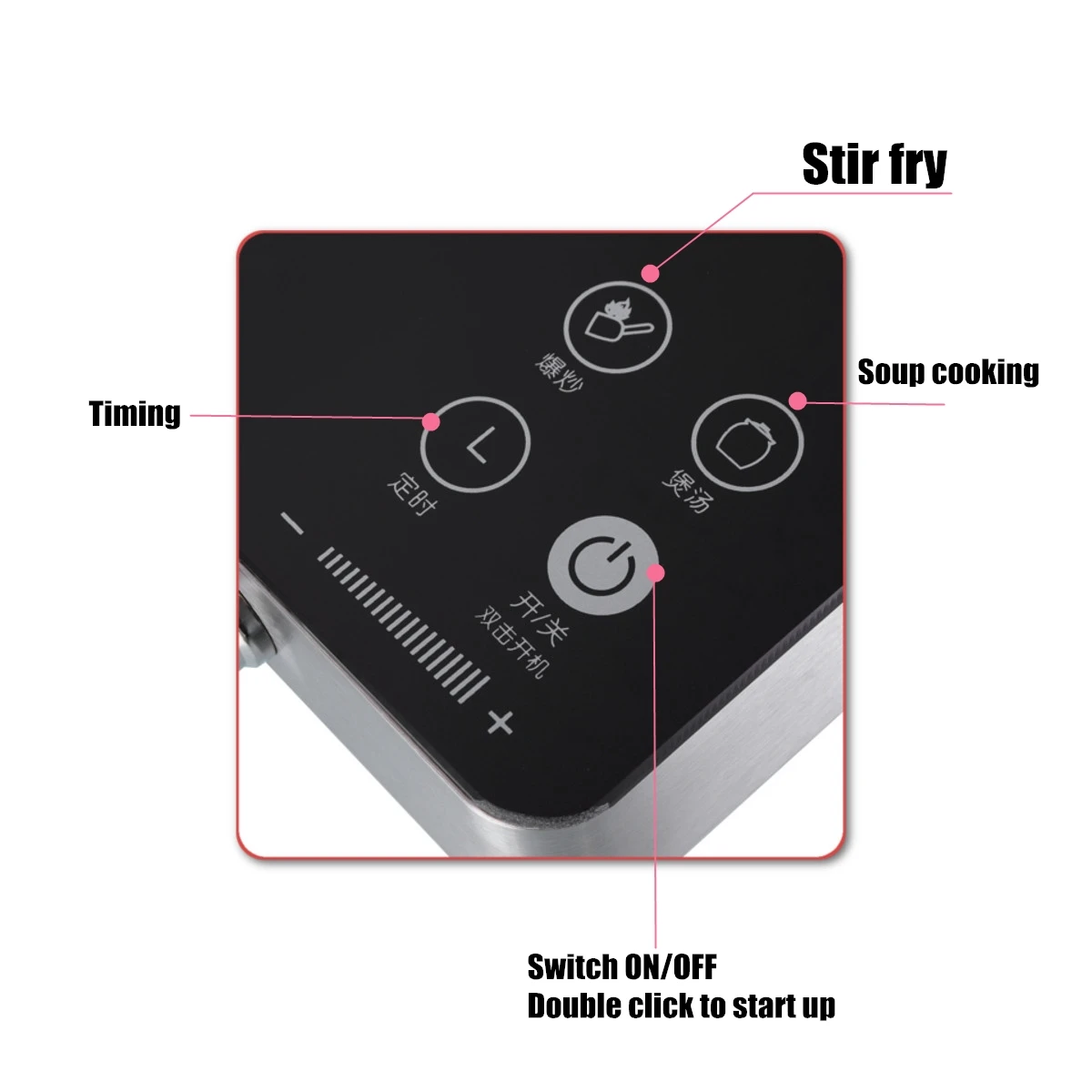 Kitchen Electric Induction Cooker Cooktop Kitchen Burner Portable Home Countertop Cooker Appliance Cooking Tools 2200W 220V