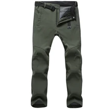 Stretch Wasserdichte Hosen Männer Casual Winter Dicke Warme Fleece Shark Haut Hosen Männlichen Windjacke Jogginghose Herren Taktische Hosen