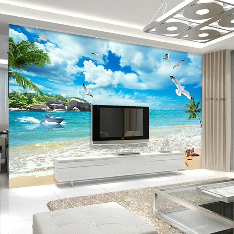 Custom Size Photo 3D Large murals minimalist  living  room 