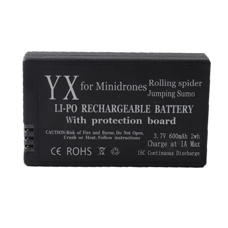 

LeadingStar 3.7V 600mAh Li-po Battery W/Circuit Protective IC for Parrot Mini Drones Jumping Sumo Mini Drone Rolling Spider zk30