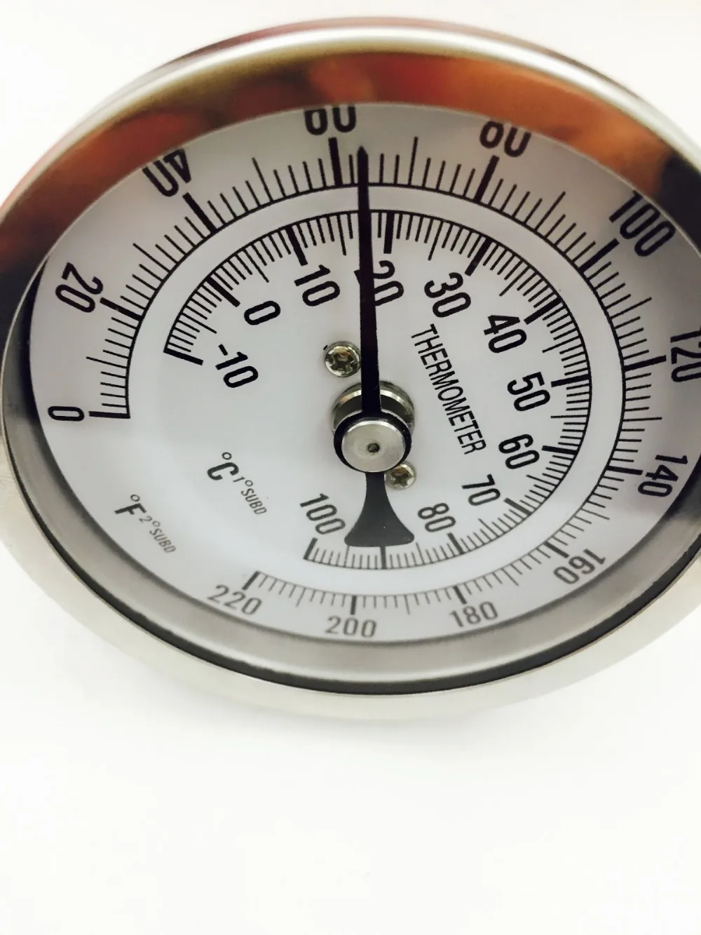 304 Steel Bi metal Thermometer 3"Face & 2"Probe, 1/2"MNPT, 0220F