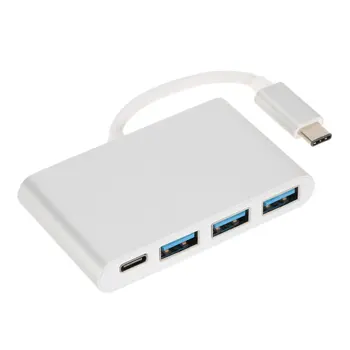 

4-In-1 Thunderbolt 3 USB-C Dock Dongle USB 3.1 Type C Hub Adapter with USB 3.0 5Gbps for Macbook Pro Type-C Interface