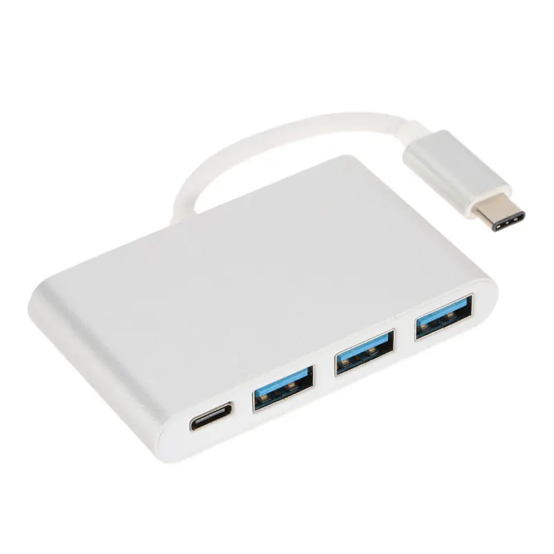 Meilleur 4 en 1 Thunderbolt 3 USB C Dock Dongle USB 3.1 Type C Hub Adaptateur avec USB 3.0 5 gbps pour Macbook Pro Type C Interface