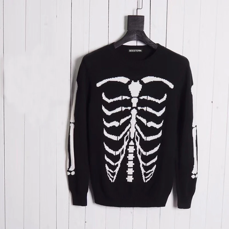 Seestern Brand clothing Skull frame font b men b font font b sweaters b font fashion