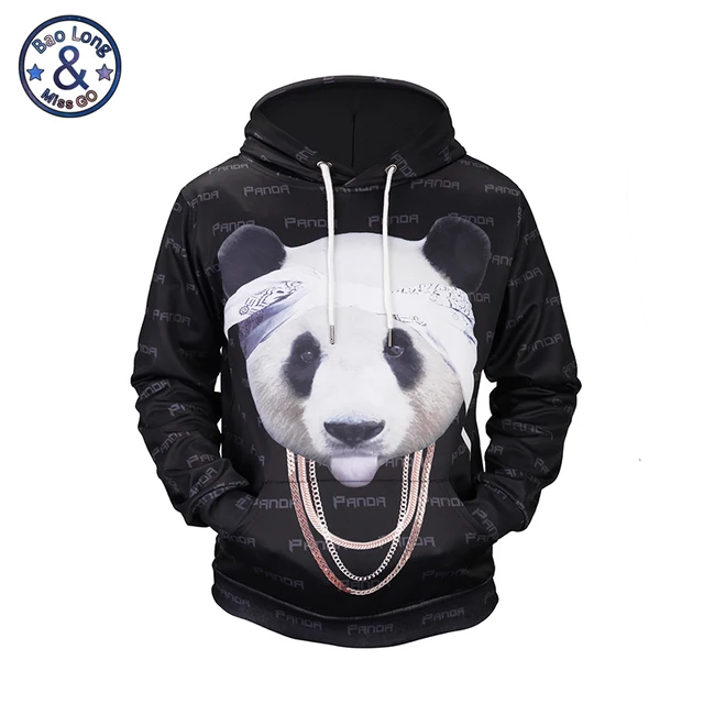 Mr.1991INC Men Women Pullover Hoodies 3D Print Cool Panda
