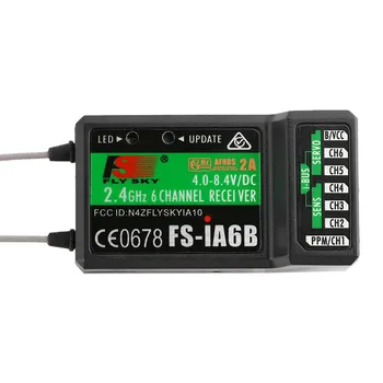 

2.4G 6 Channel 140 Band 105dbm 4.0-8.4V FlySky FS-iA6B Receiver for Airplanes PPM M09