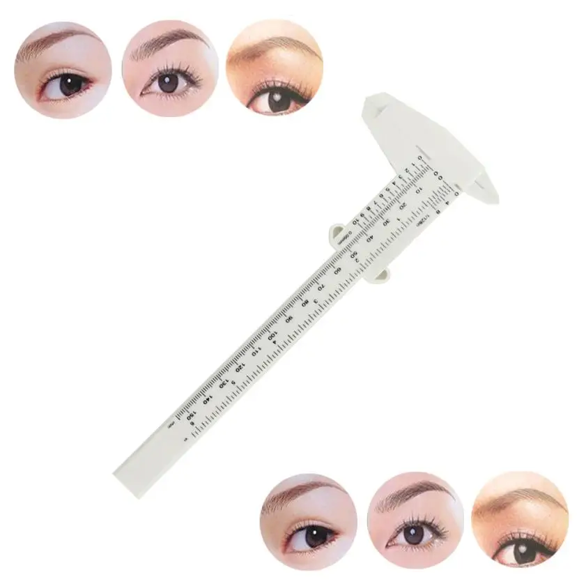 

1PC Microblading Reusable Makeup Measure Eyebrow Guide Ruler Permanent Tools Levert Dropship Y623