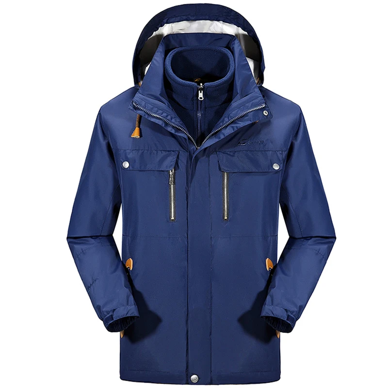 Winter Windbreaker Waterproof Camping Hiking Outdoor Jacket Men