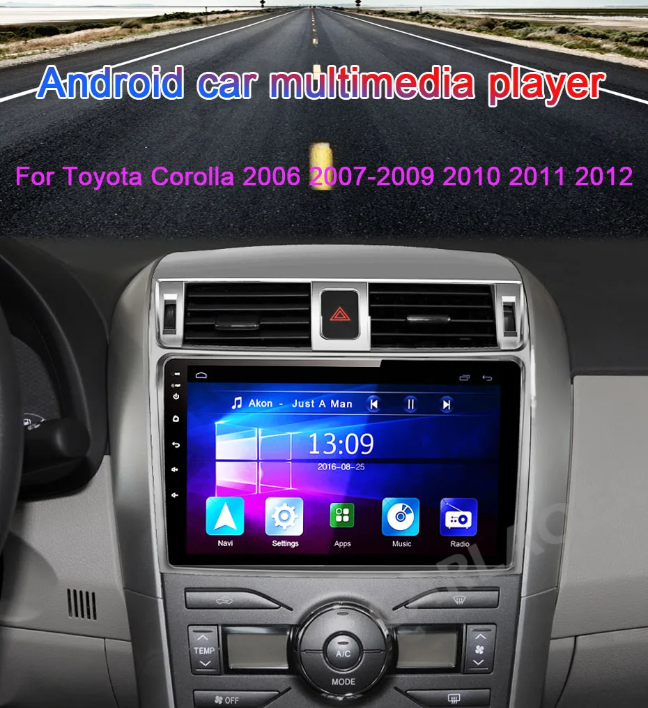 car video player for backseat 2Din android 10 Car Radio Multimedia Player For Toyota Corolla E140/150 2007 2008 2009 2010 2011 2012 2013 2014 2015 2016 2 din best buy car stereo