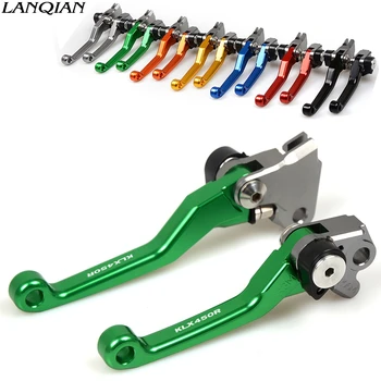 

Motorcycle Handle Dirt Bike Pivo Brake Clutch Levers CNC Aluminum Accessories For Kawasaki KLX450R KLX 450R 450 R 2008 2010